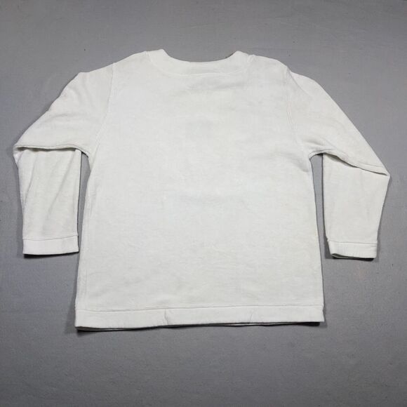 Vintage Disney Sweatshirt Women Large Fleece White BIG‎ M Mickey - Picture 11 of 13